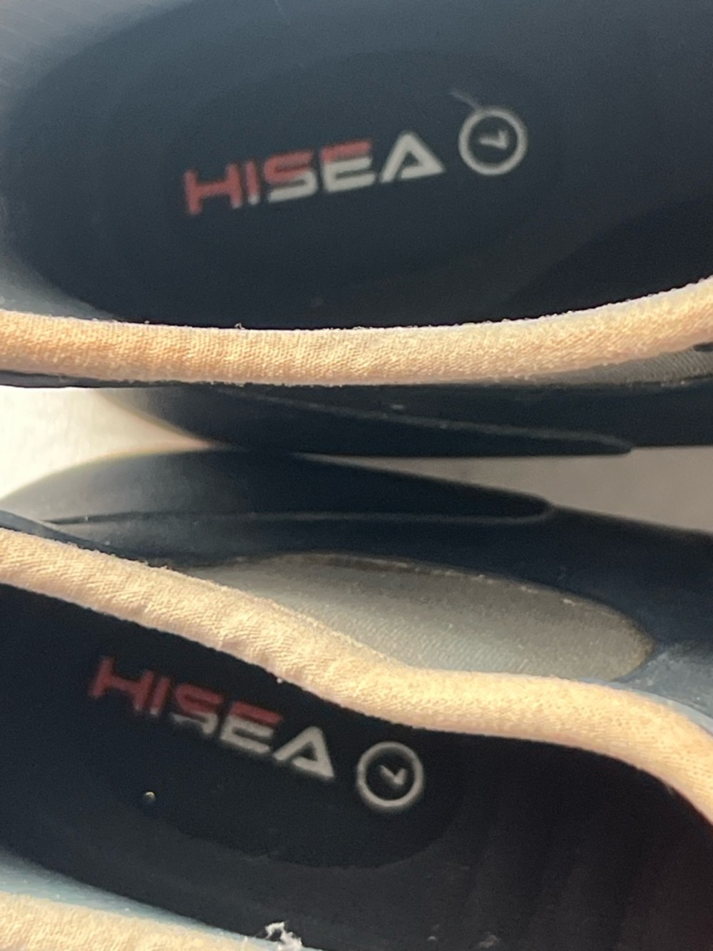 HISEA Men’s Navy and Orange Slip-On Waterproof Rain Boots, Size 7 - Picture 13 of 14